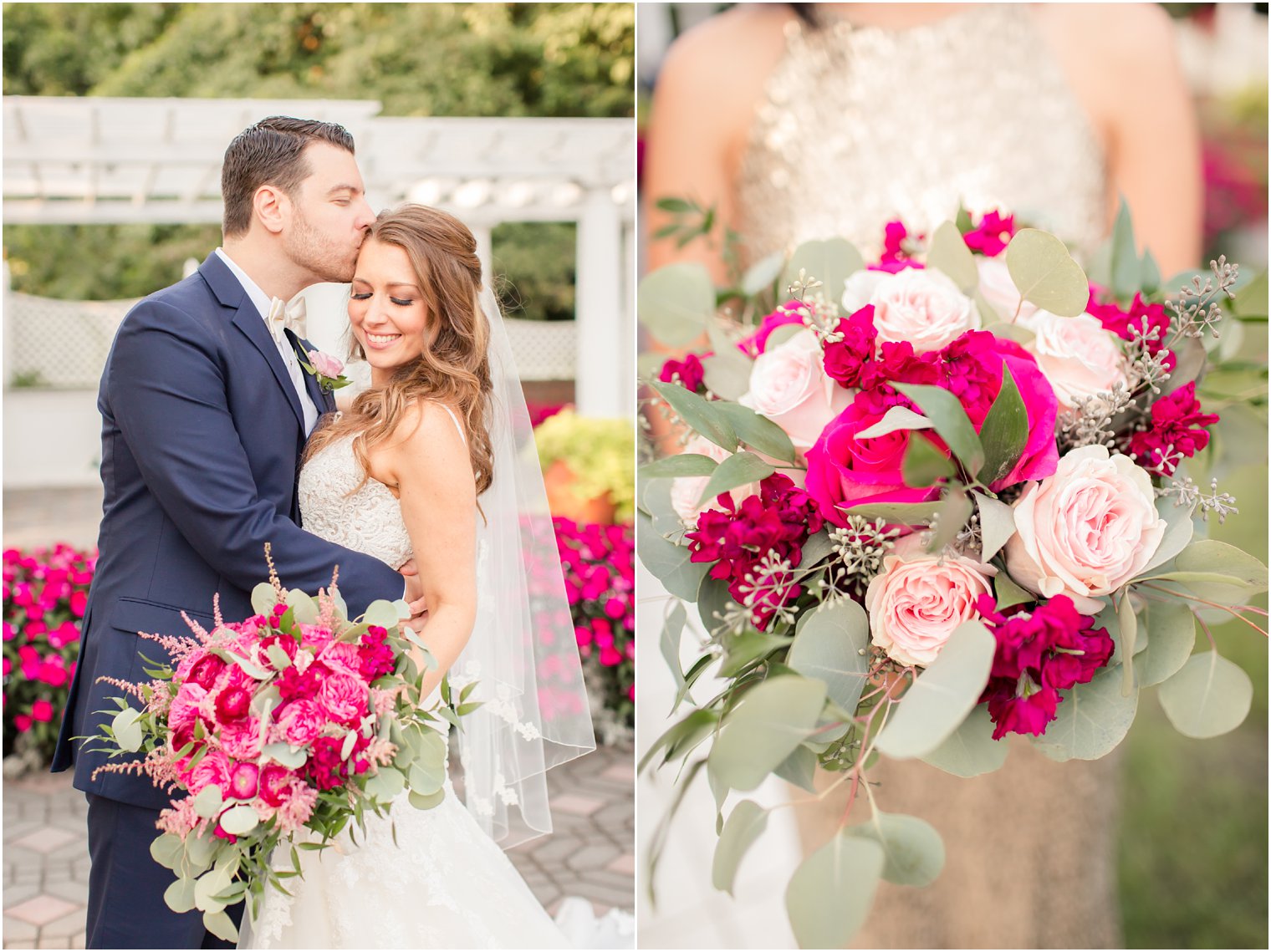 lush greenery and florals at Shadowbrook wedding