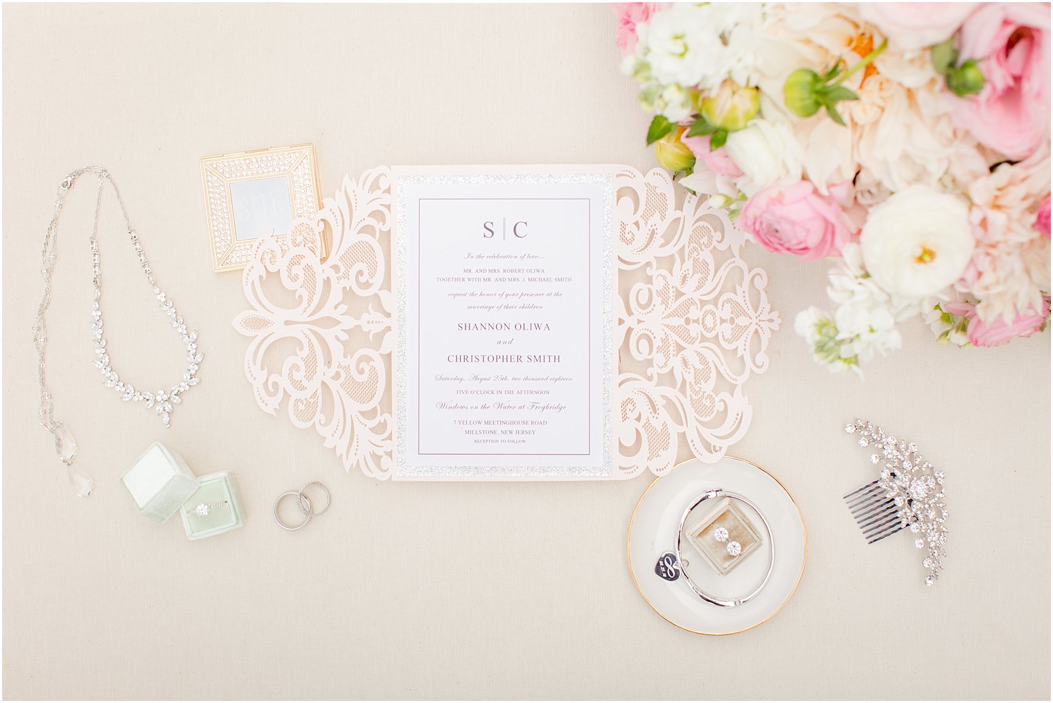ivory and maroon wedding invitations by Elegant Wedding Invites