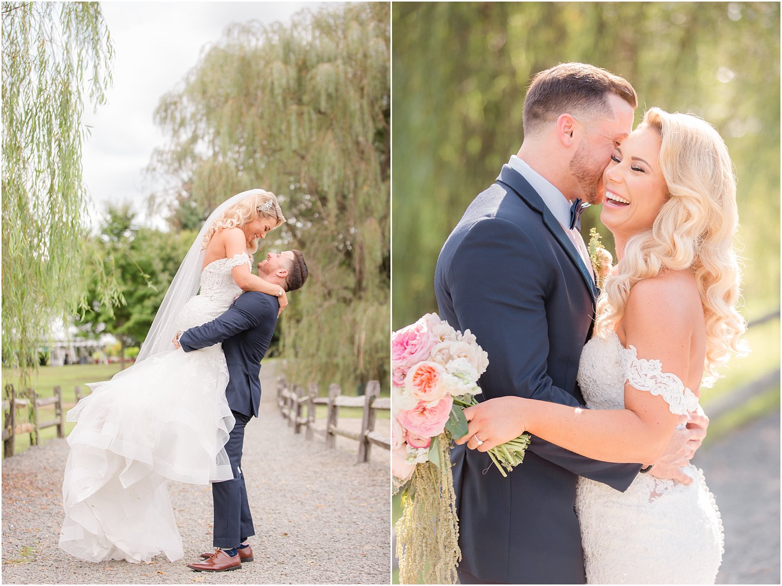 happy moments for newlyweds at Windows on the Water at Frogbridge photographed by NJ wedding photographer Idalia Photography