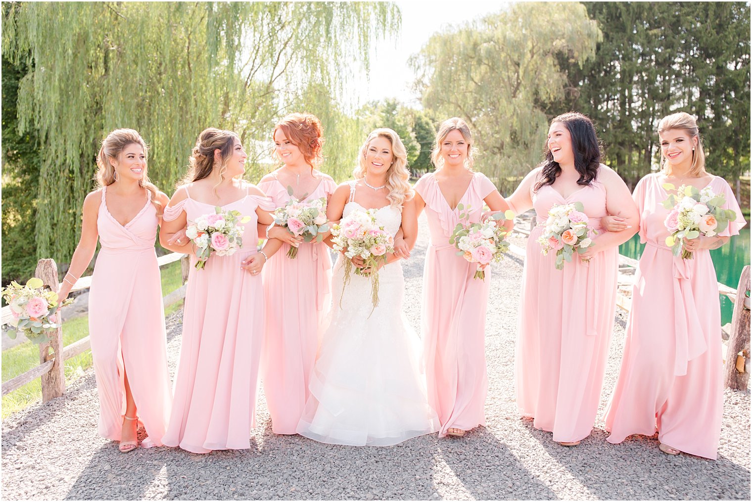 bridesmaid dresses from Joanna August at Windows on the Water at Frogbridge