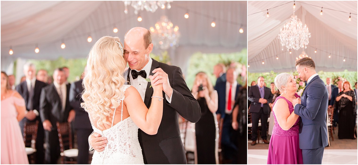 parent dances at Windows on the Water at Frogbridge reception 