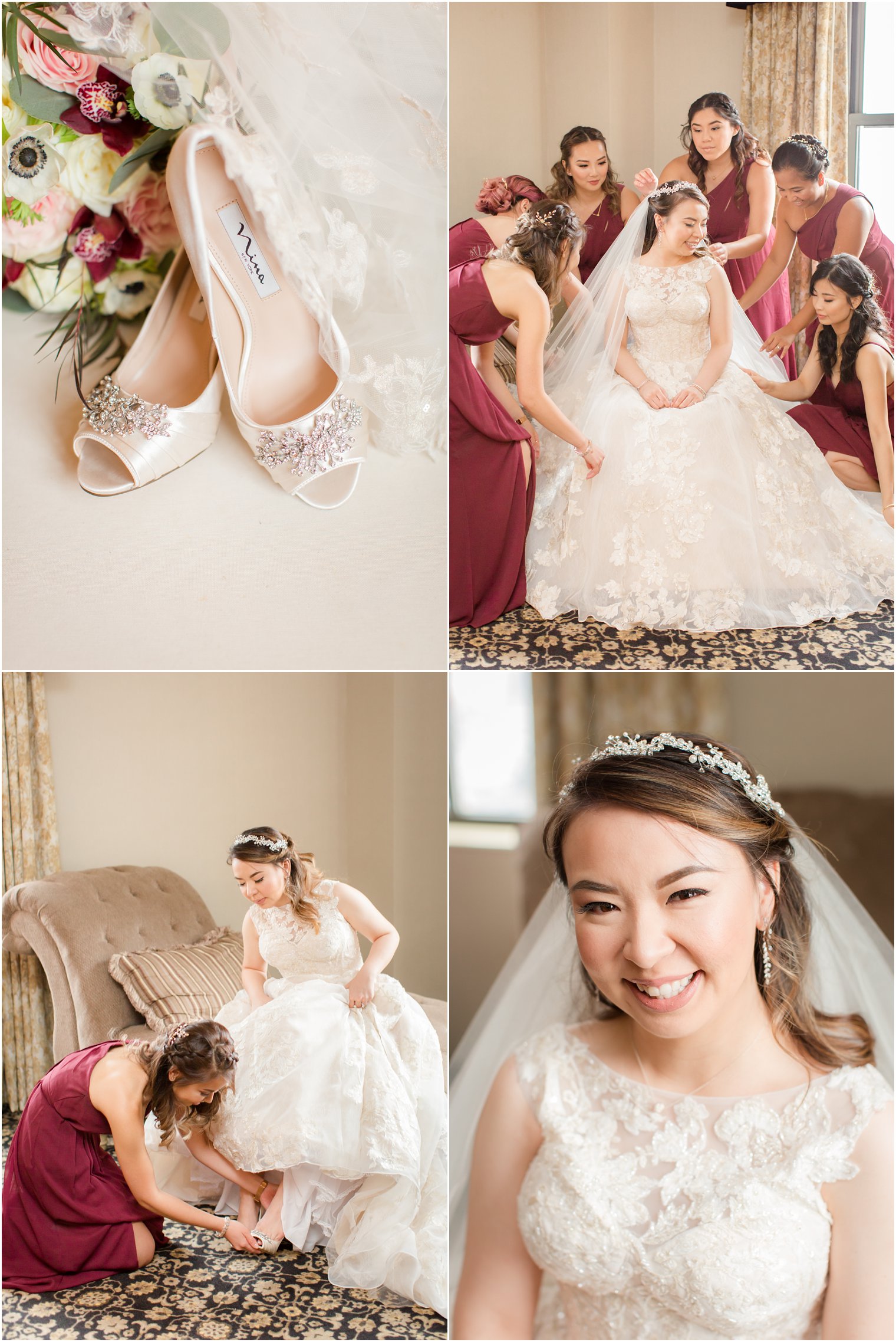 Bridal portraits at Claridge Hotel in Atlantic City