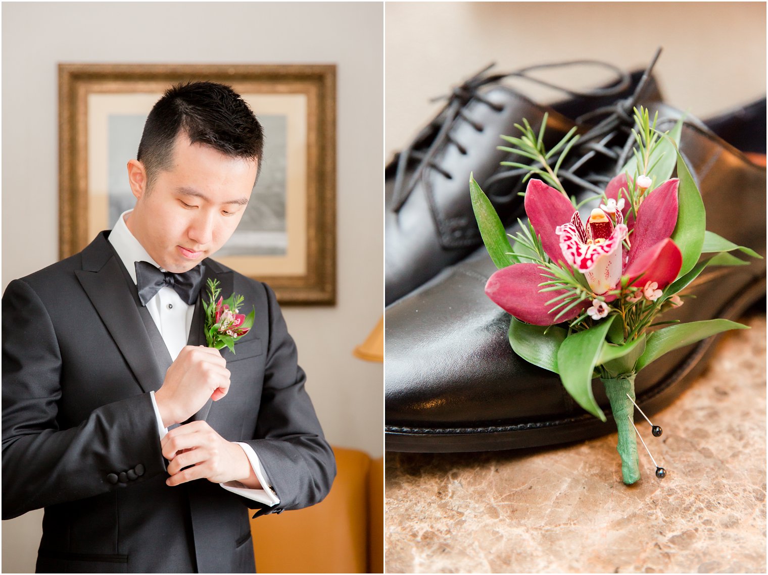 Formal portrait of groom on wedding day in Atlantic City