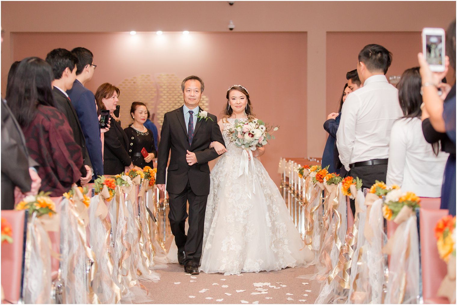 Wedding ceremony at the Church of Saint Katherine Drexel in Egg Harbor Township, NJ