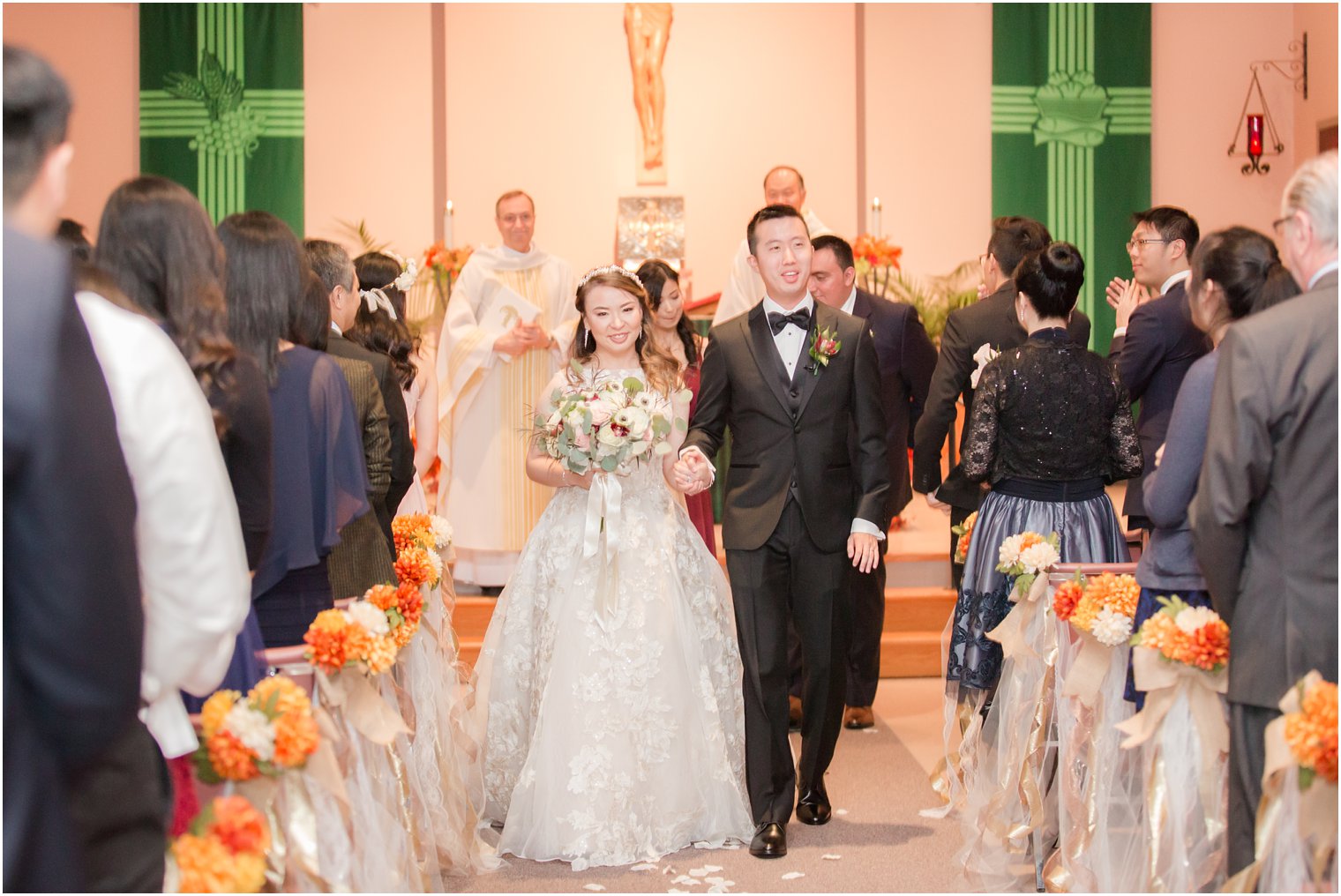 Wedding ceremony at the Church of Saint Katherine Drexel in Egg Harbor Township, NJ