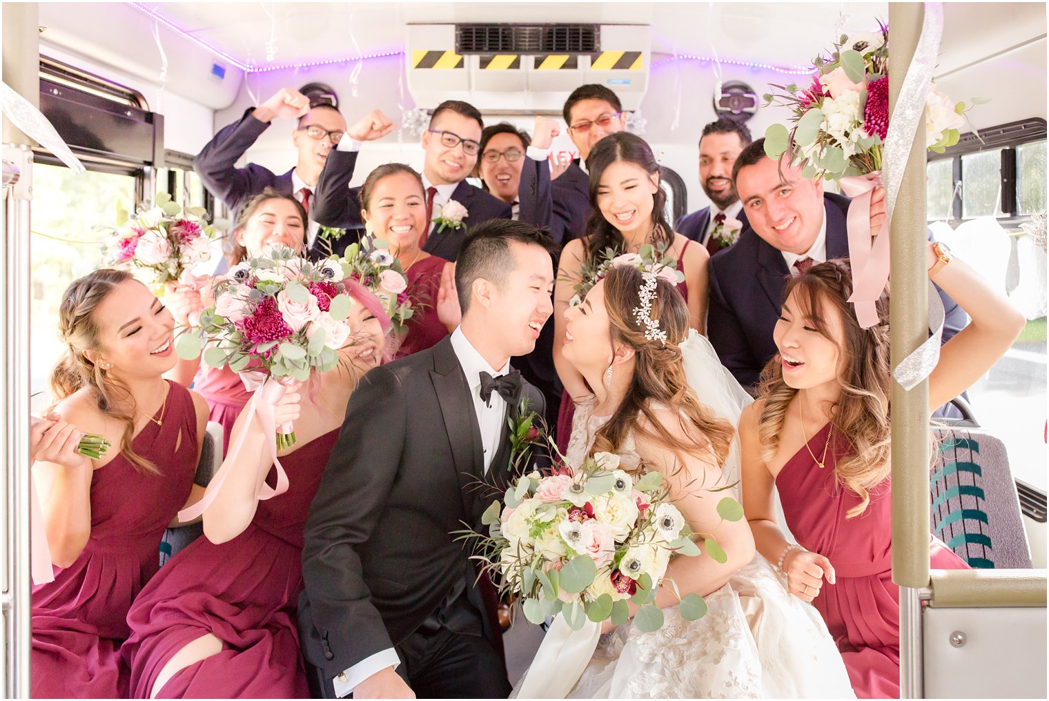 Bridal party in Atlantic City jutney