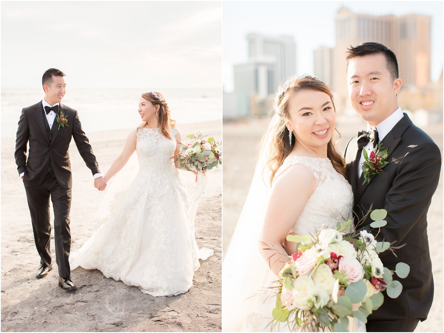 Fall wedding portraits in Atlantic City