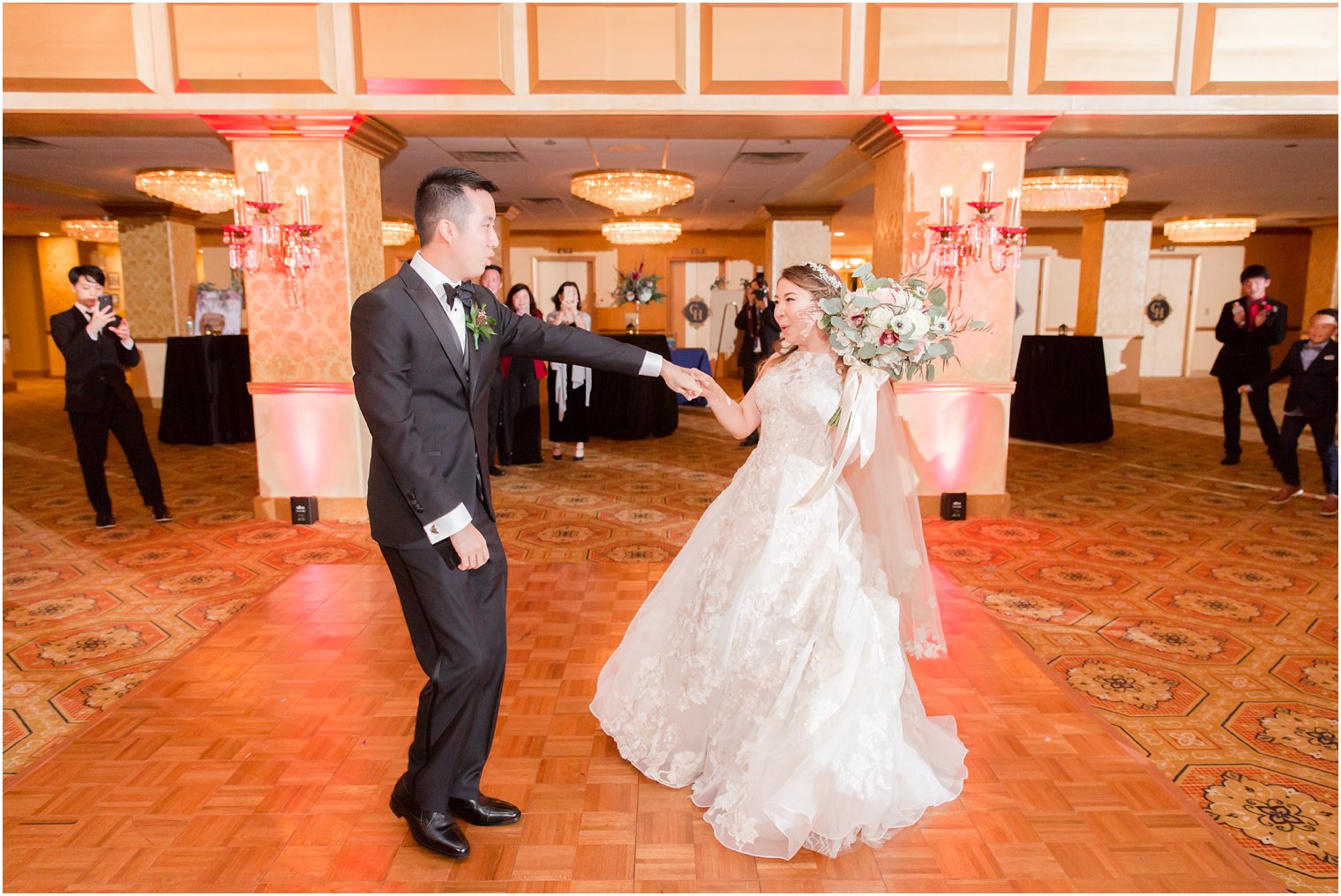 Wedding reception at Claridge Hotel in Atlantic City, NJ