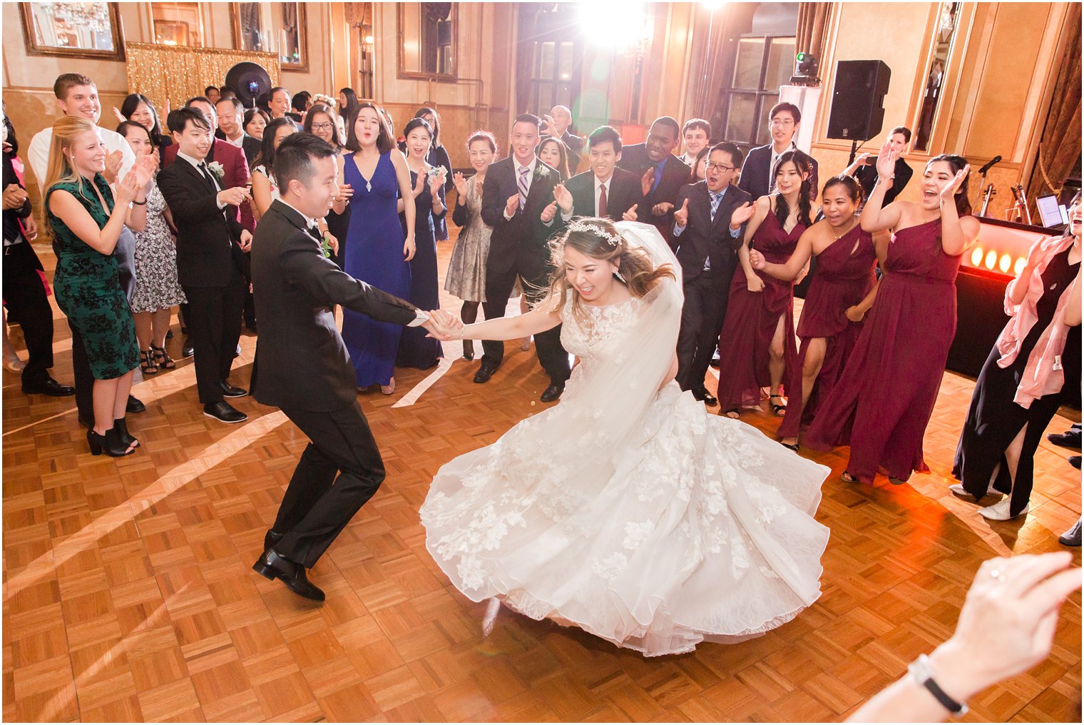 Wedding reception at Claridge Hotel in Atlantic City, NJ