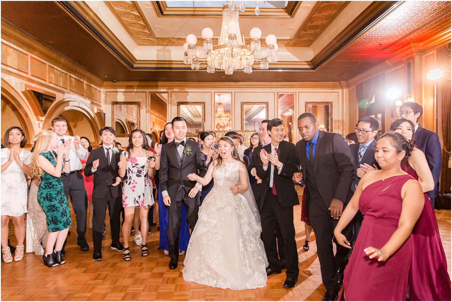 Wedding reception at Claridge Hotel in Atlantic City, NJ