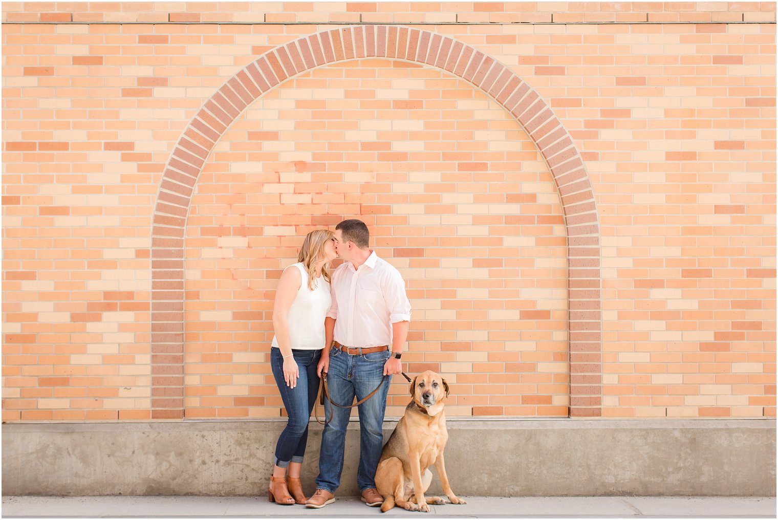 classic Hoboken New Jersey engagement portraits