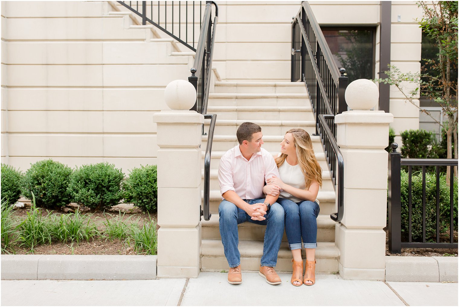 Waterfront Hoboken NJ engagement session