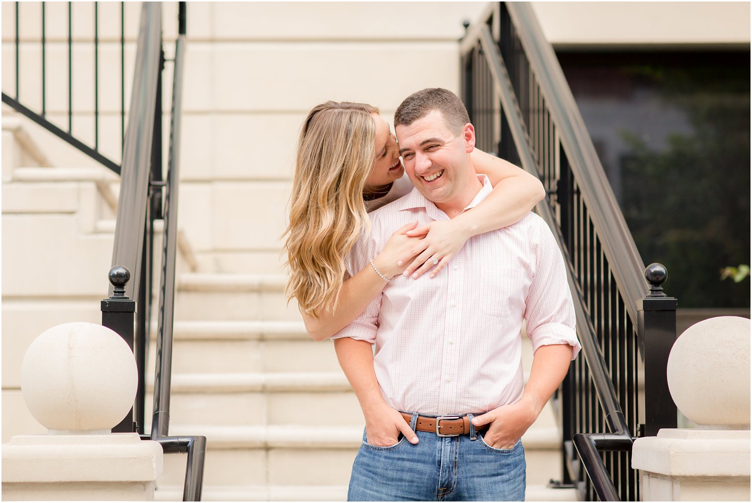 Hoboken New Jersey engagement portraits with Idalia Photography