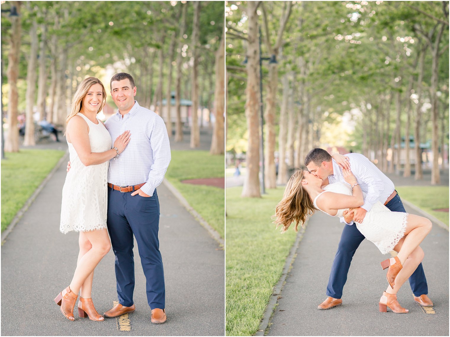 classy engagement portraits with Hoboken NJ engagement photographer Idalia Photography