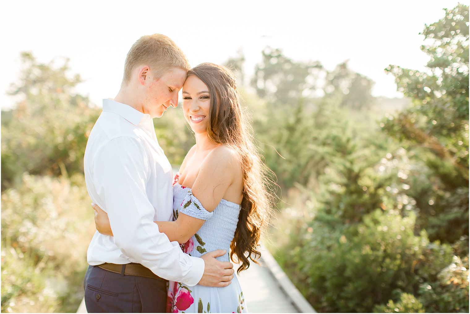 engagement photos at Fire Island lighthouse with Idalia Photography