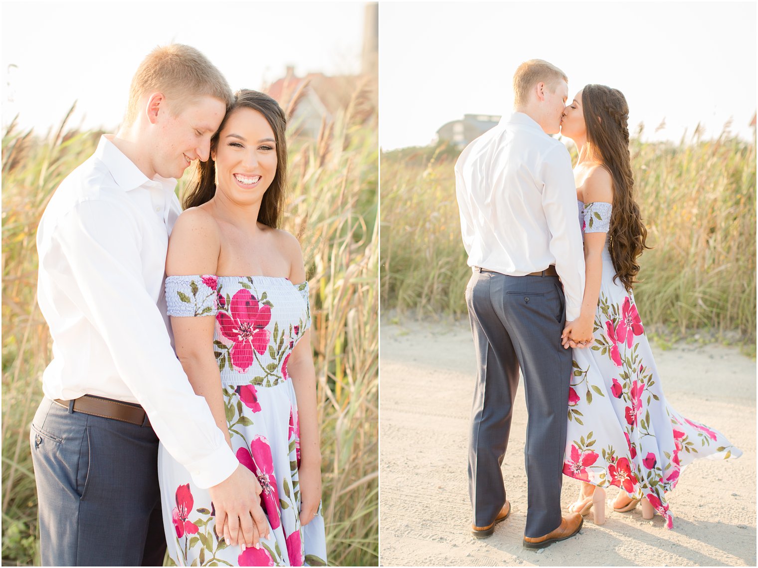 Fire Island lighthouse engagement with Idalia Photography