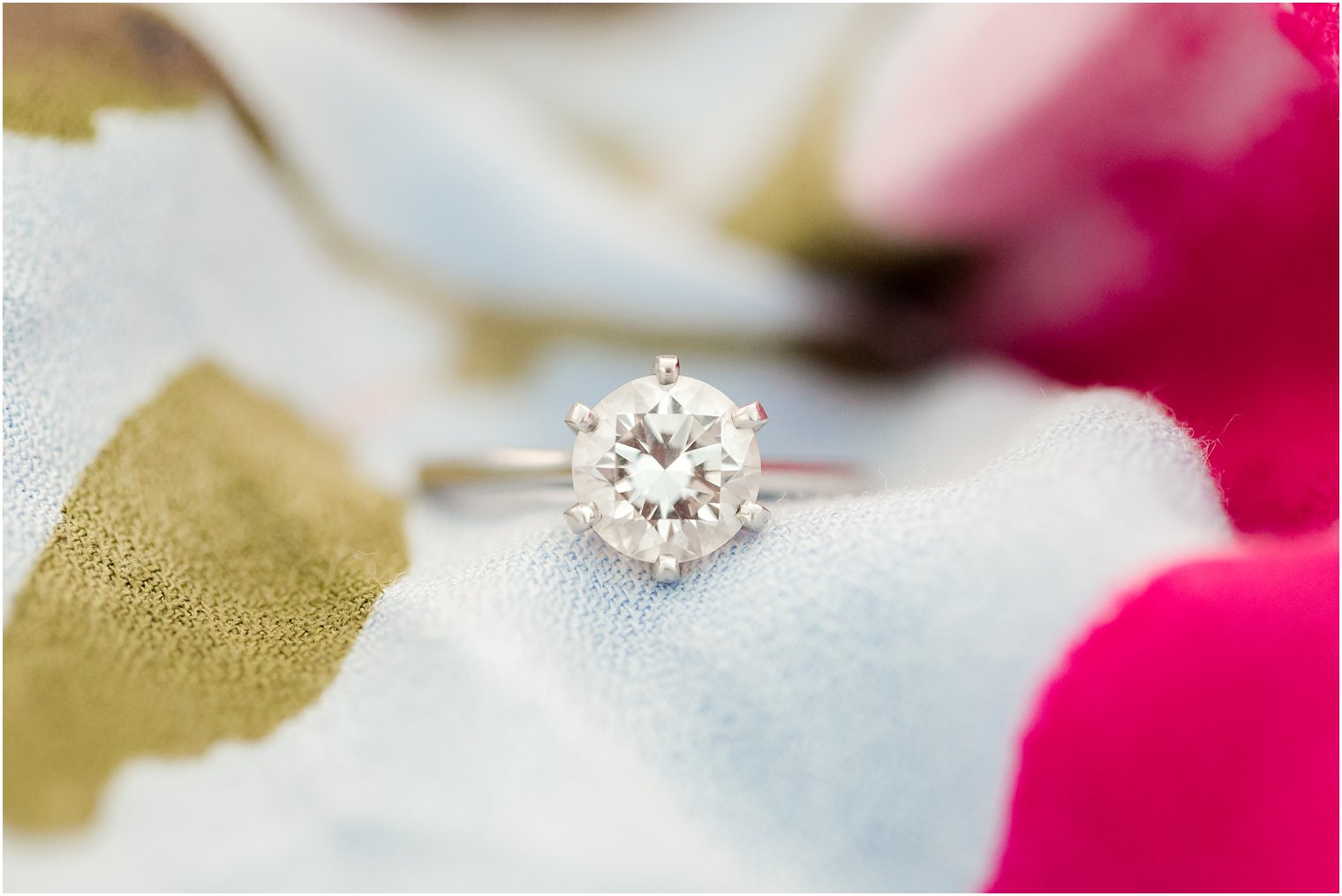engagement ring photographed at Long Island by Idalia Photography
