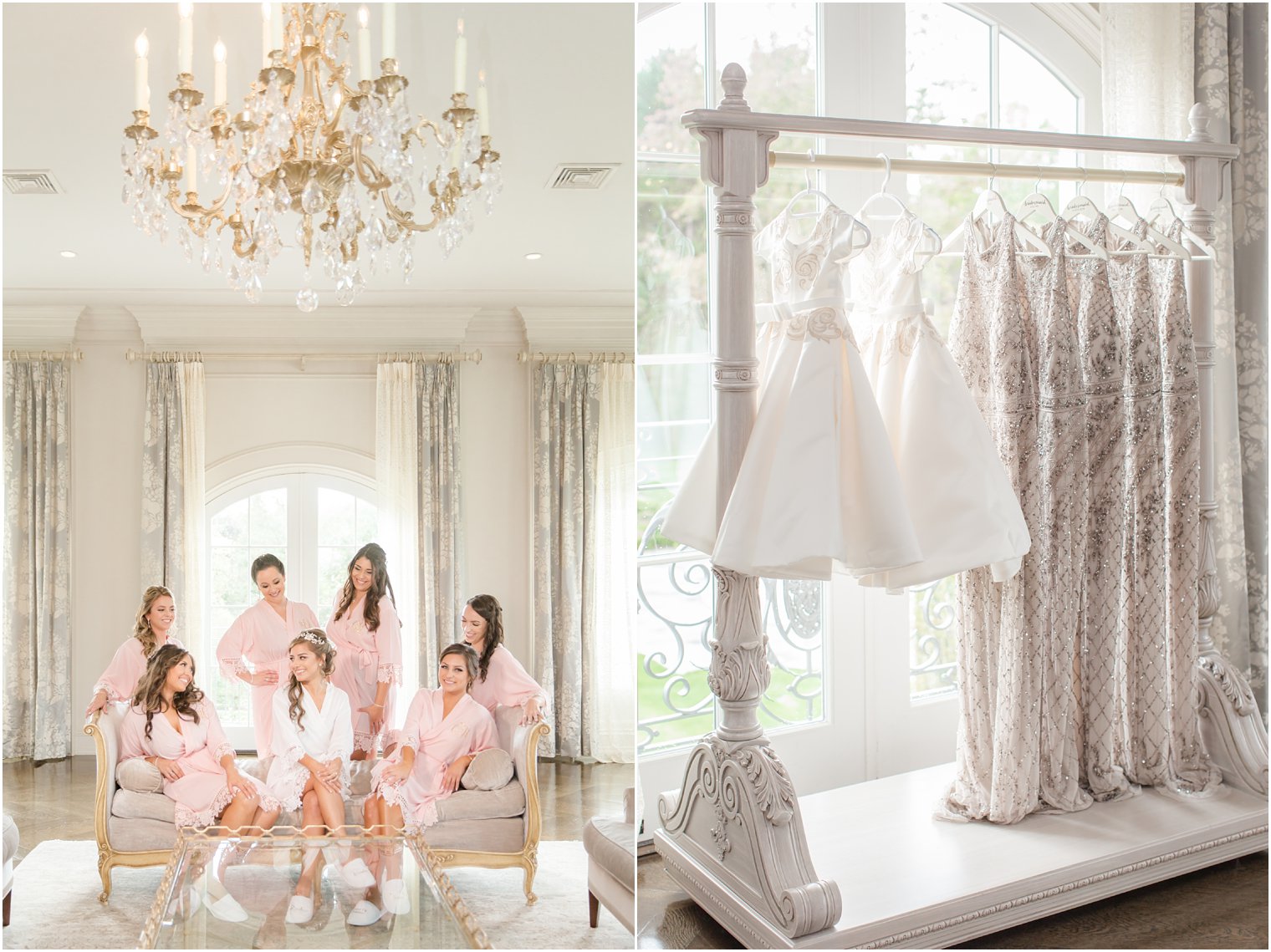 Bridesmaids in the Park Chateau Estate bridal suite