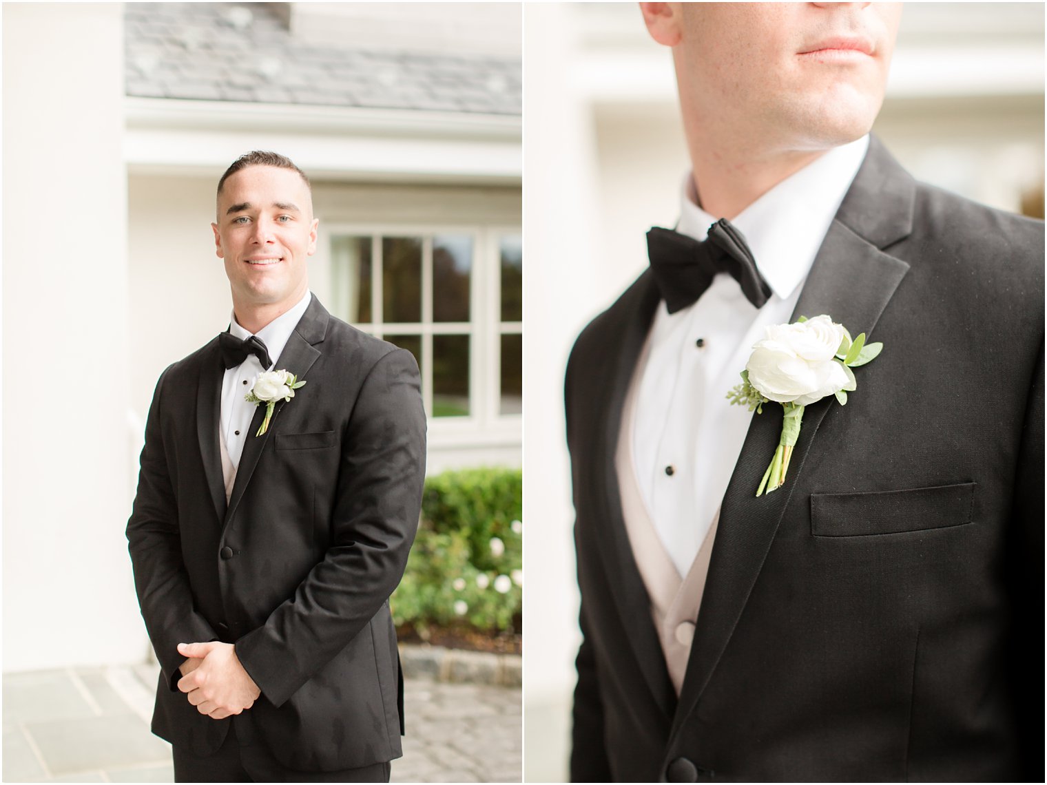 Portrait of groom at Park Chateau Estate