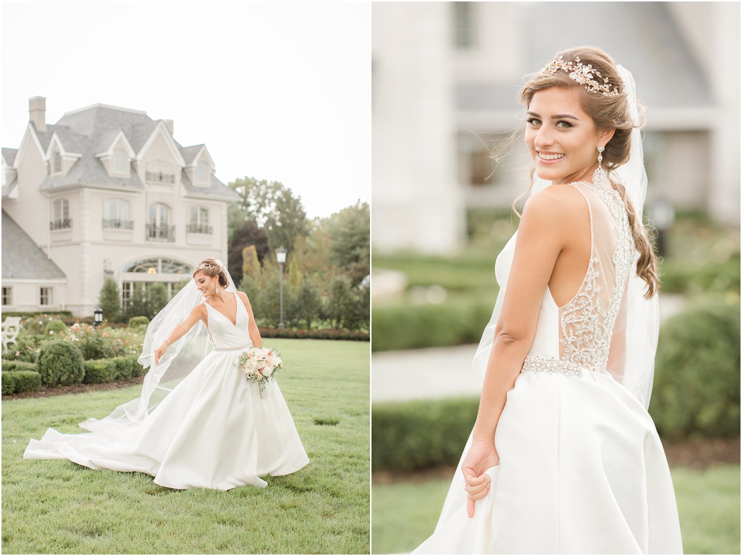 elegant bridal portraits at Park Chateau