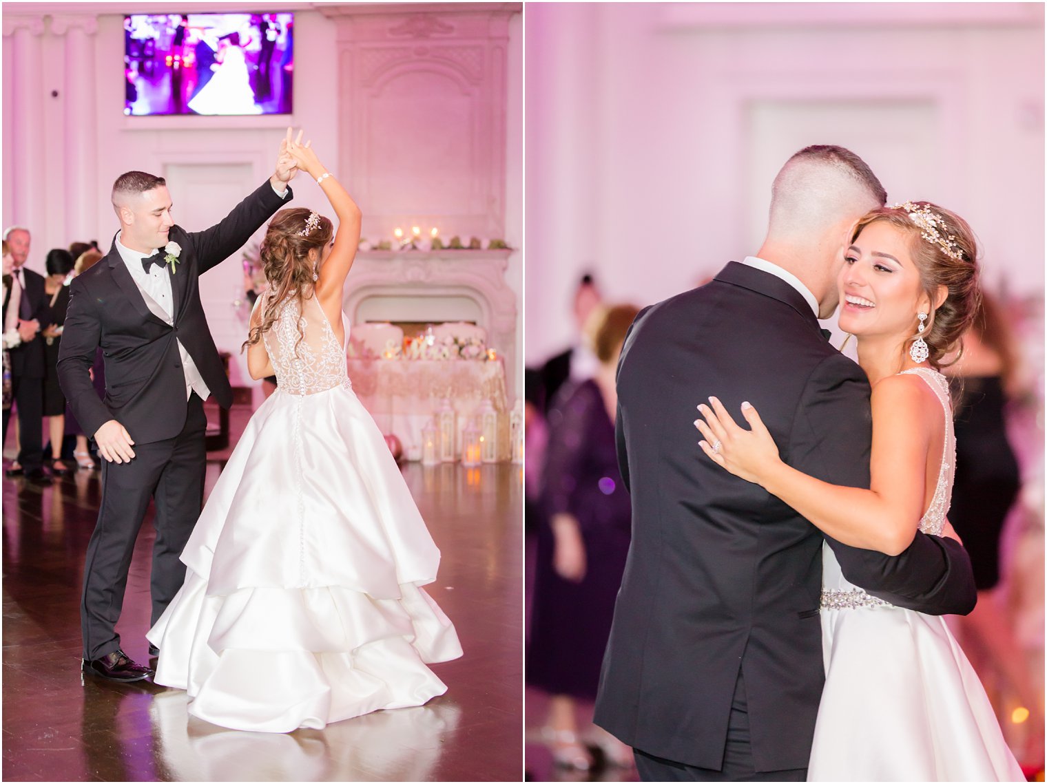 elegant first dance photos on wedding day