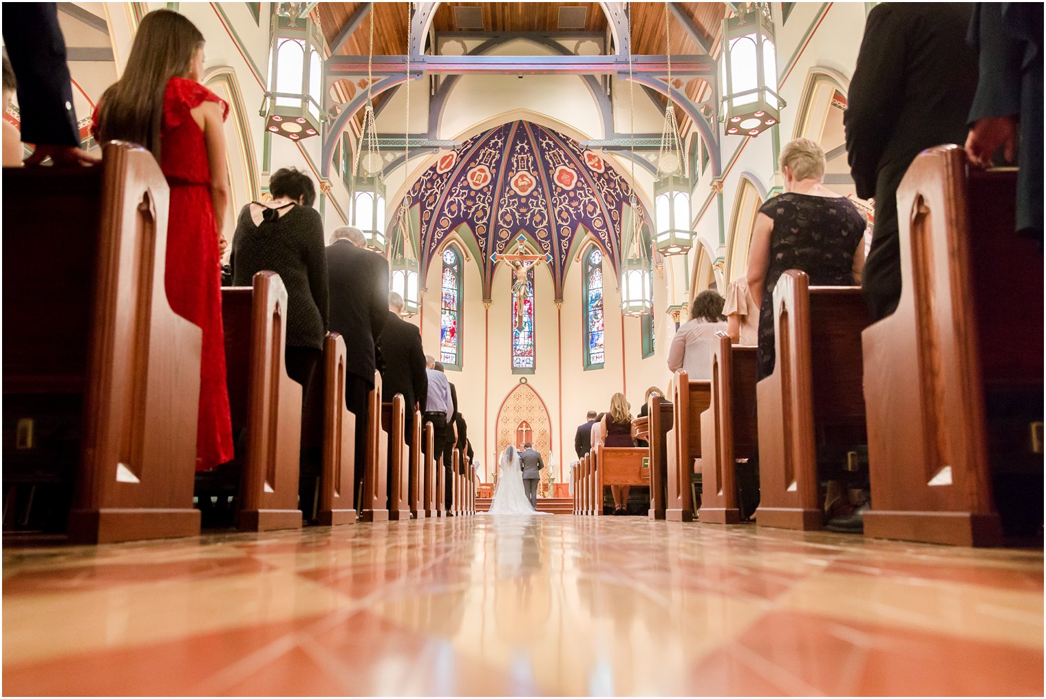 church wedding ceremony in Morris County photographed by NJ wedding photographer Idalia Photography