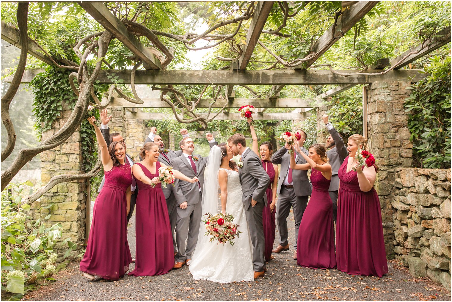 fall wedding day with florals by Blue Jasmine Design photographed by Idalia Photography at Olde Mill Inn
