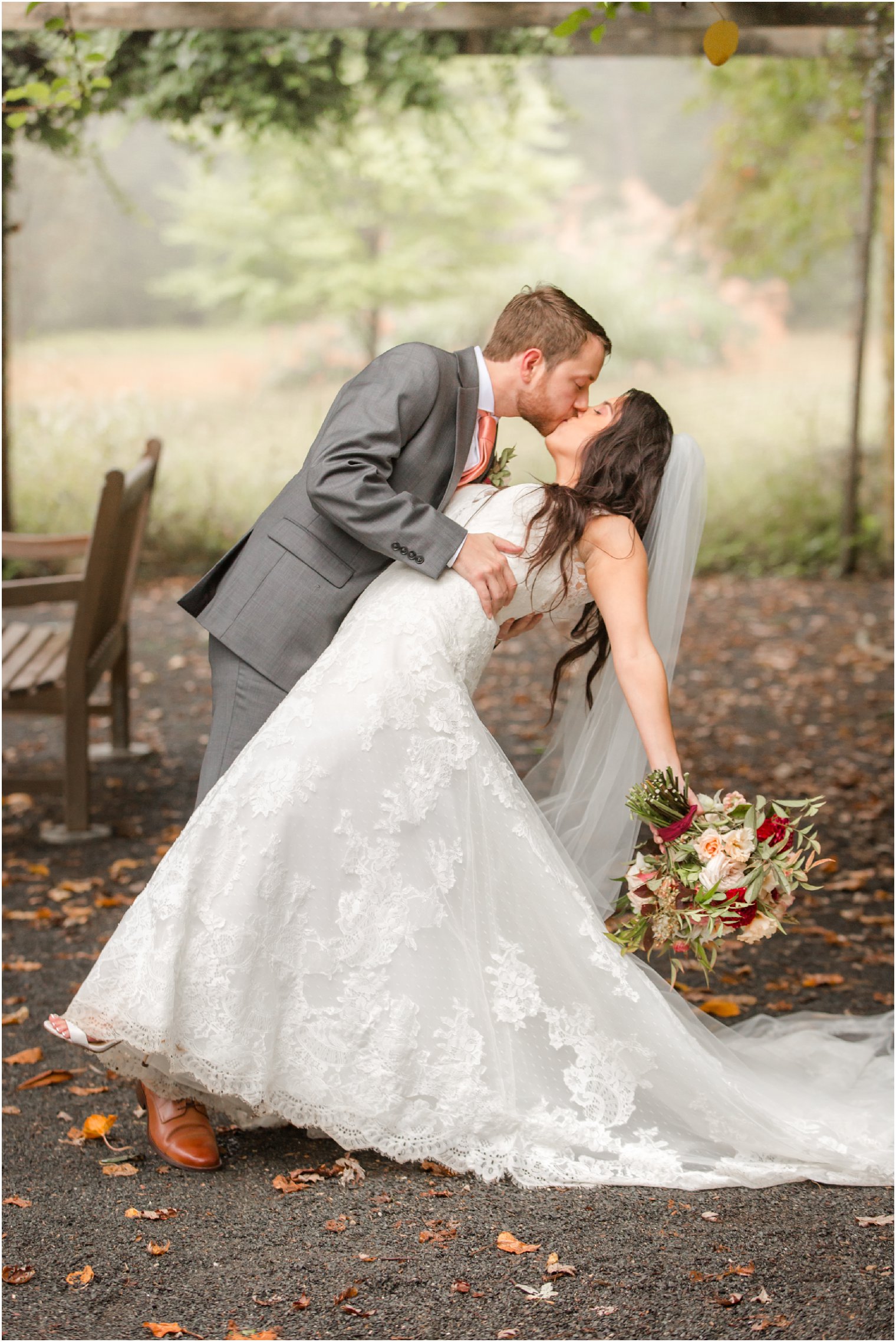 romantic wedding day portrait at Olde Mill Inn photographed by Idalia Photography