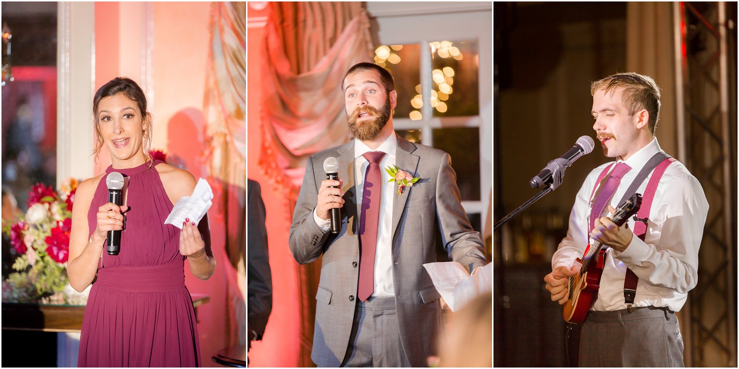 Idalia Photography captures toasts during Cross Estate Gardens Wedding 