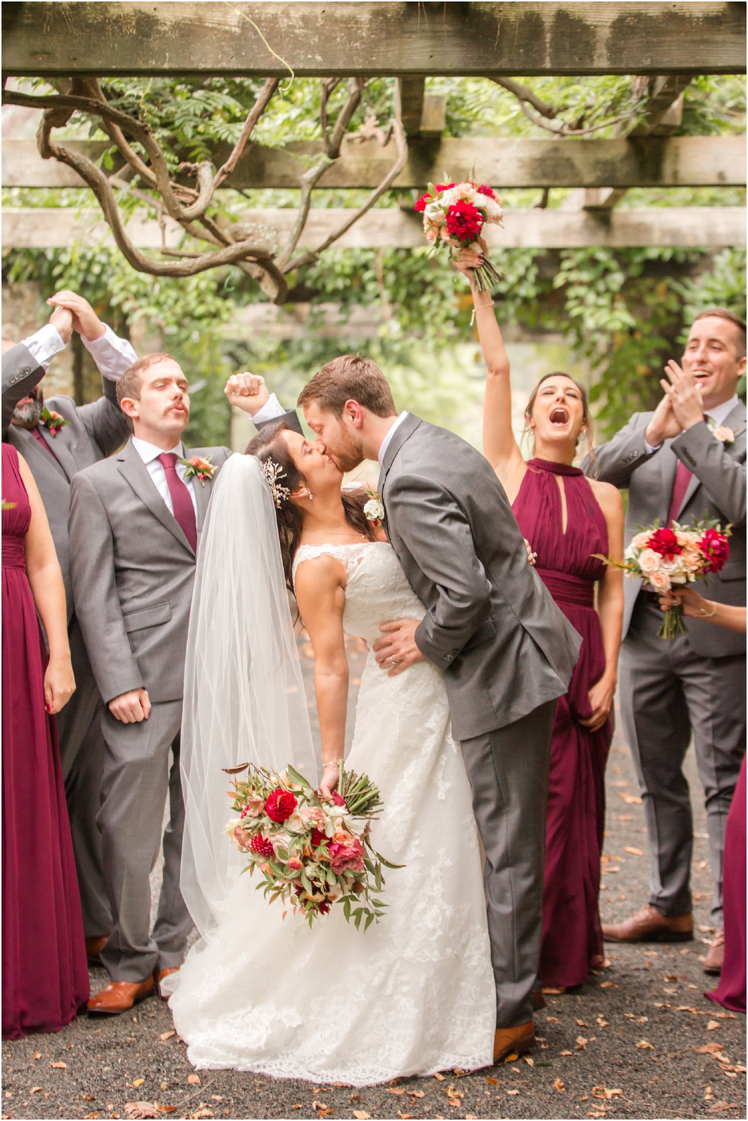 romantic fall wedding day portraits at Olde Mill Inn photographed by Idalia Photography