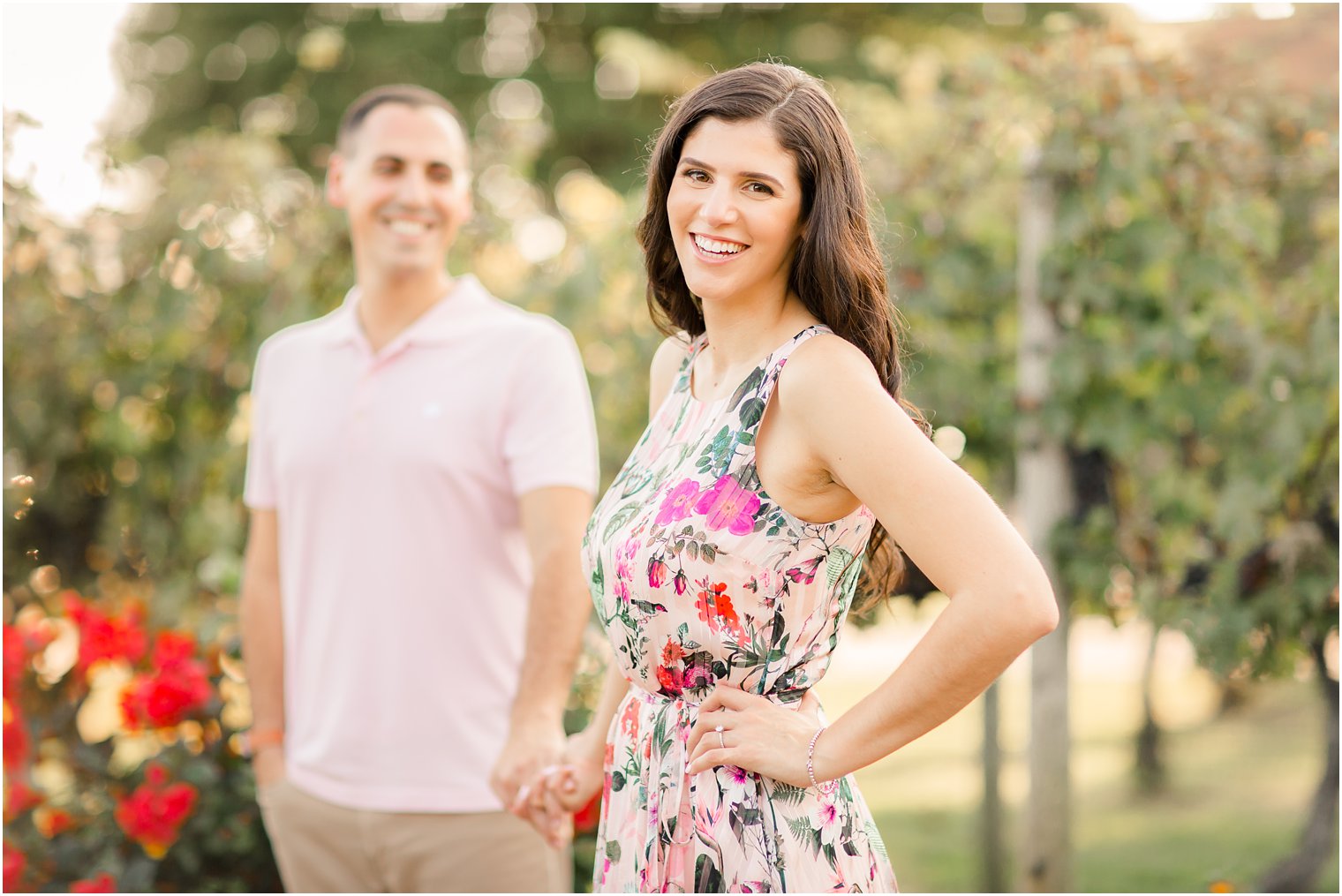 bride-focused engagement photo 