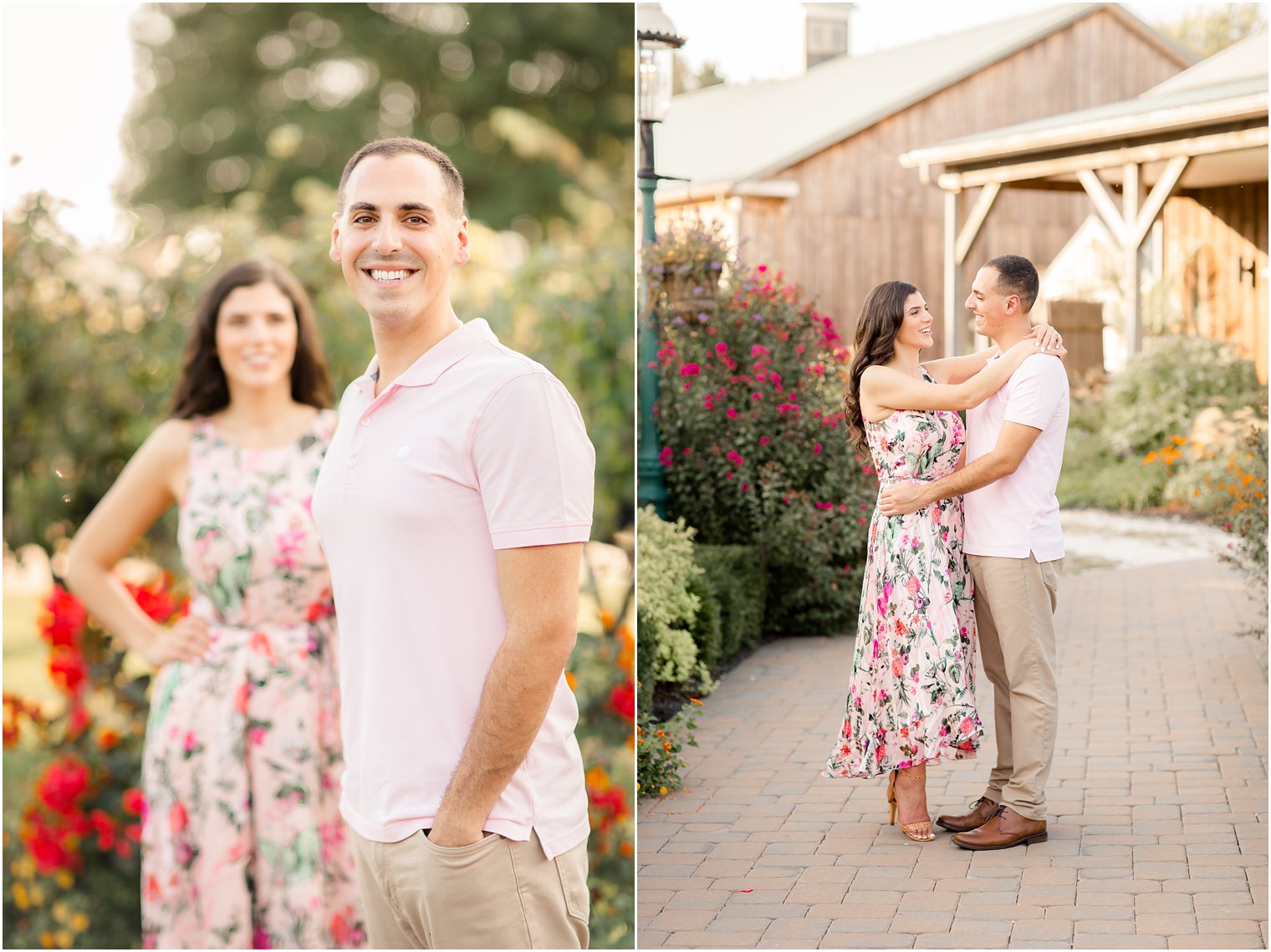 groom-focused posing ideas during engagement session 