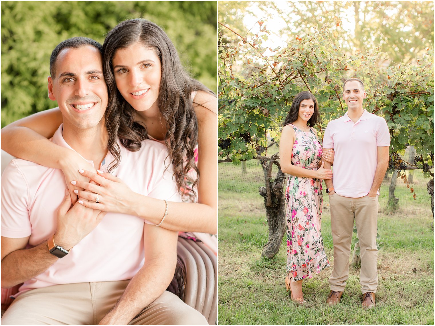 classic posed engagement portraits