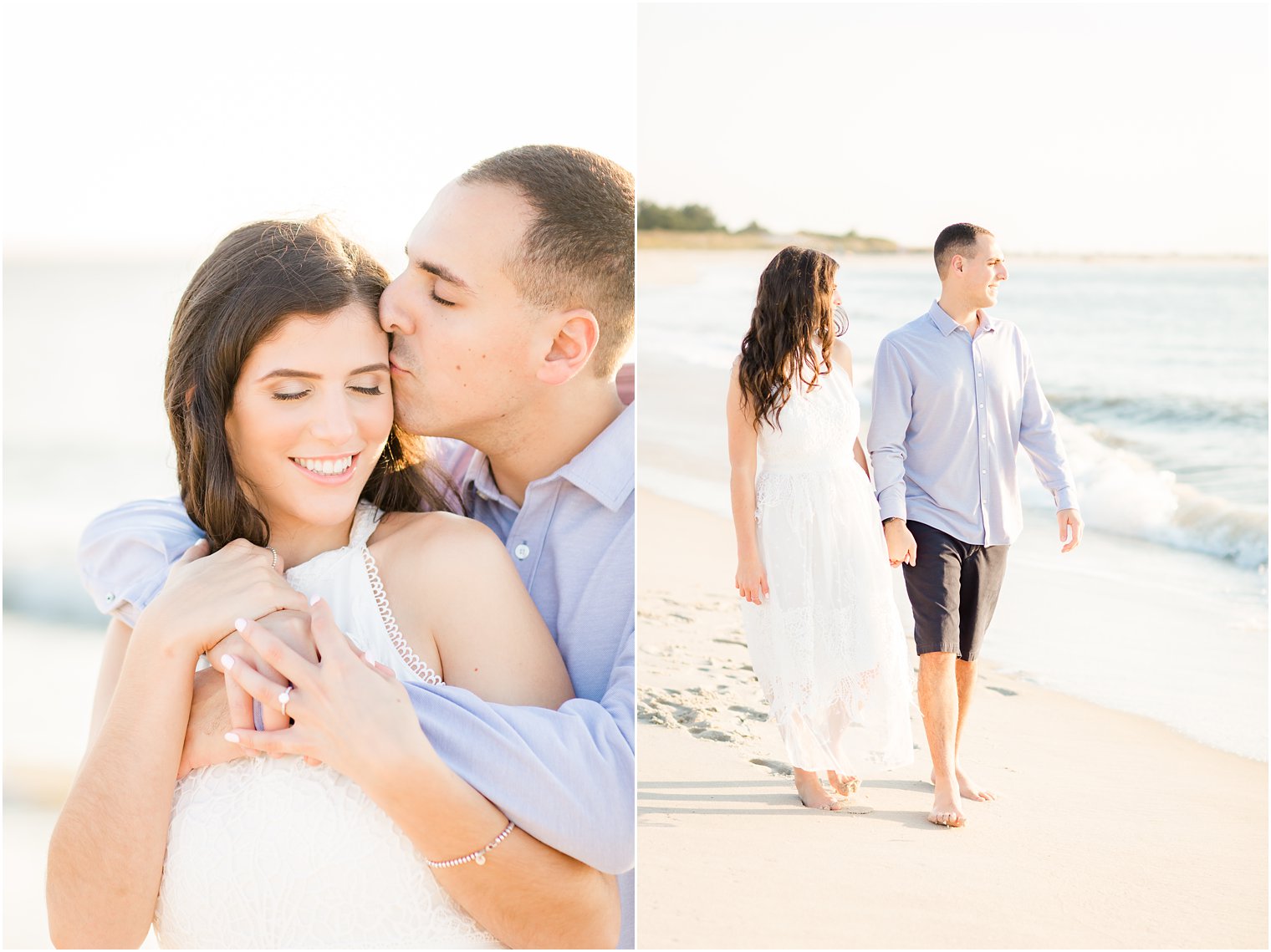 Romantic fall beach photos in Cape May