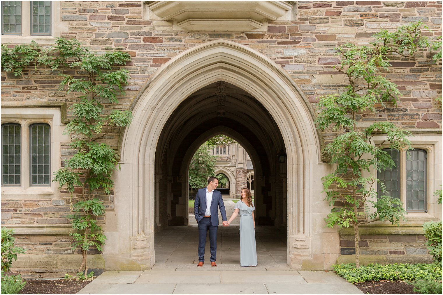 Princeton University engagement portraits by NJ wedding photographers Idalia Photography