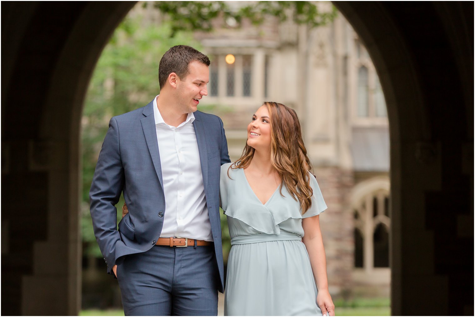 Engagement session at Princeton University with Idalia Photography