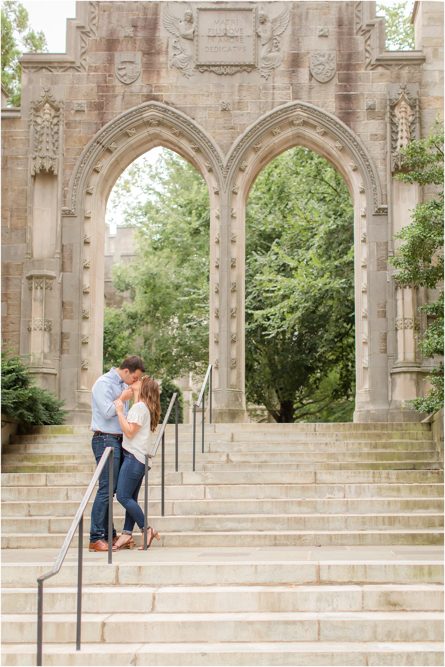 Romantic portraits at Princeton University with Idalia Photography