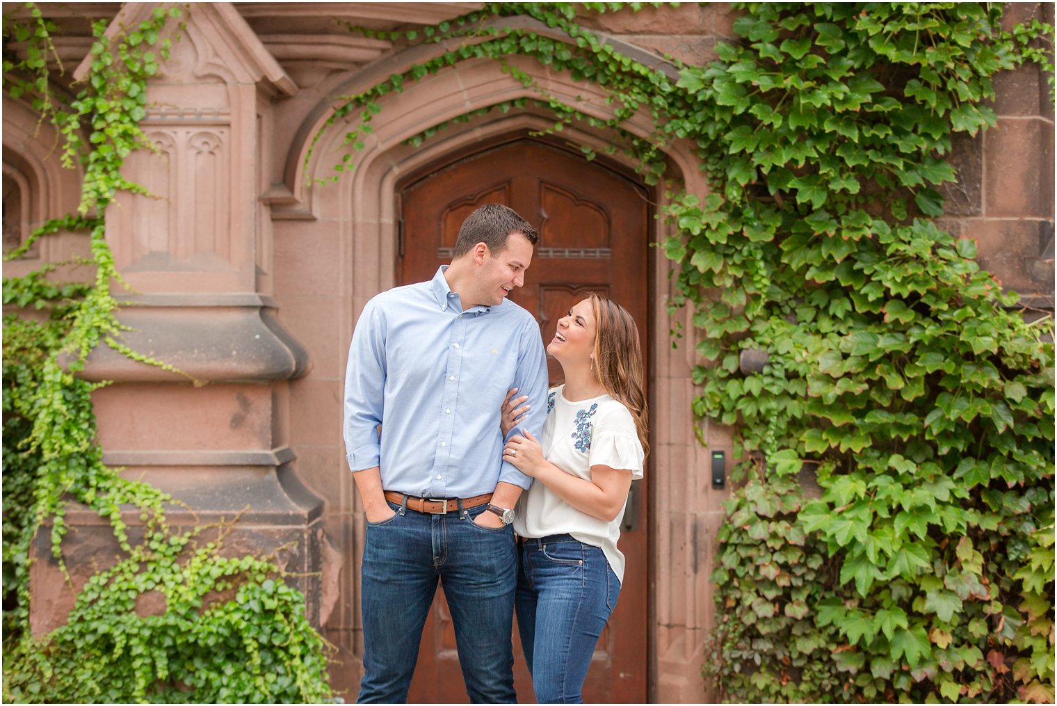 engagement photos at Princeton University with Idalia Photography