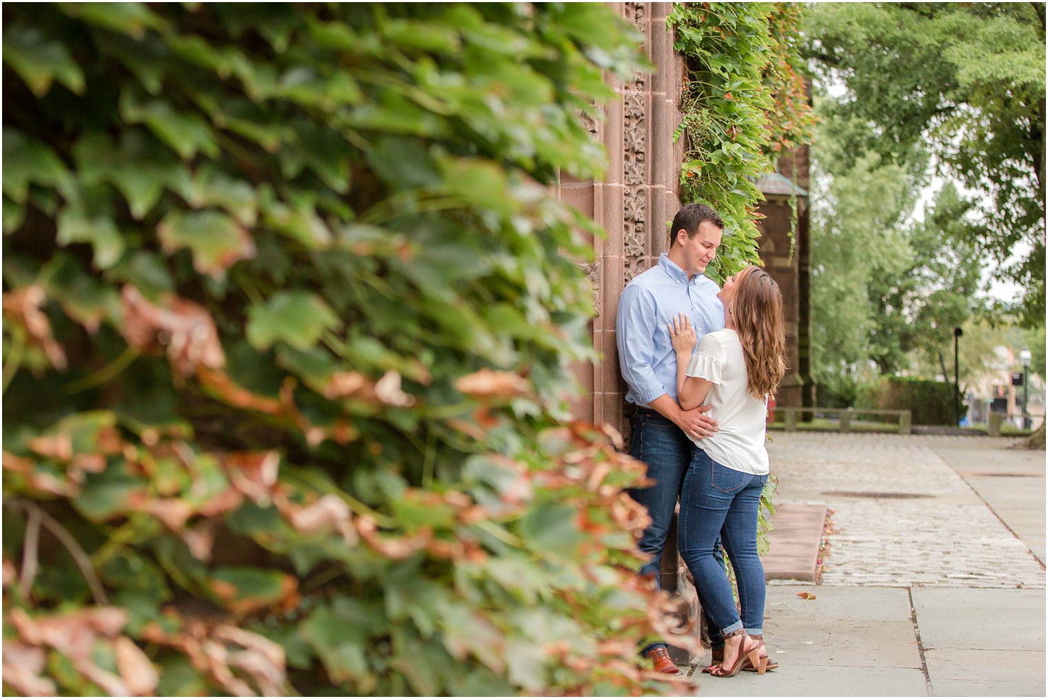 engagement portraits at Princeton University by Idalia Photography