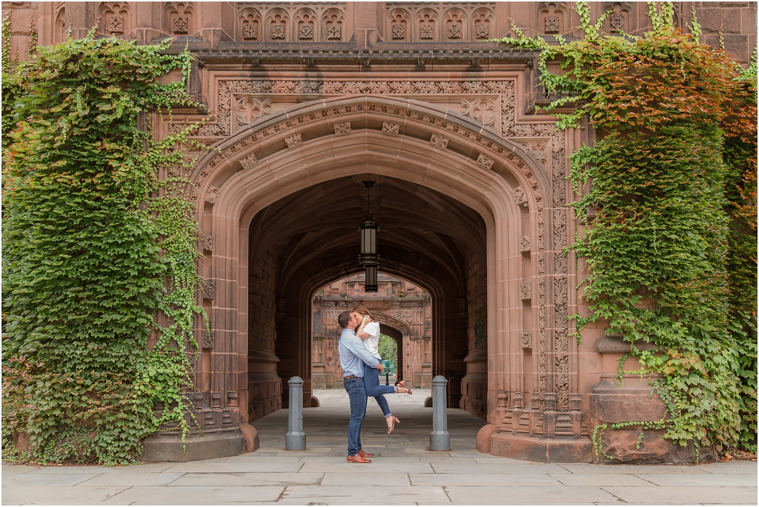 engagement session at Princeton University with Idalia Photography