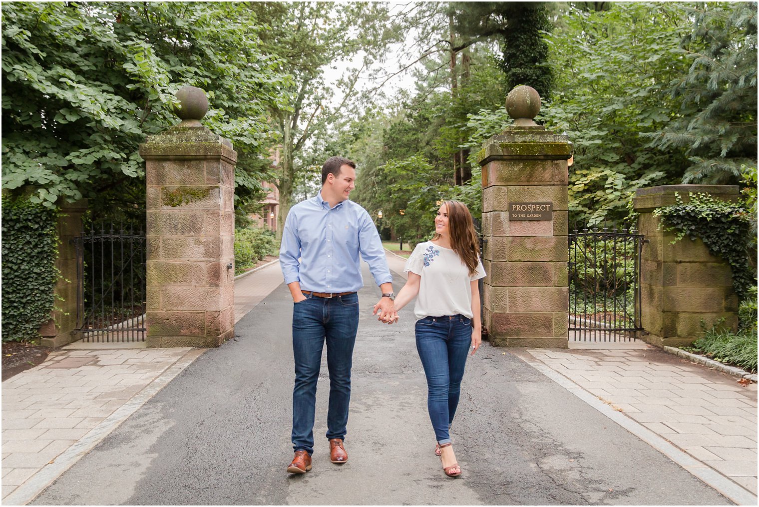 engagement session at historic Princeton University with Idalia Photography