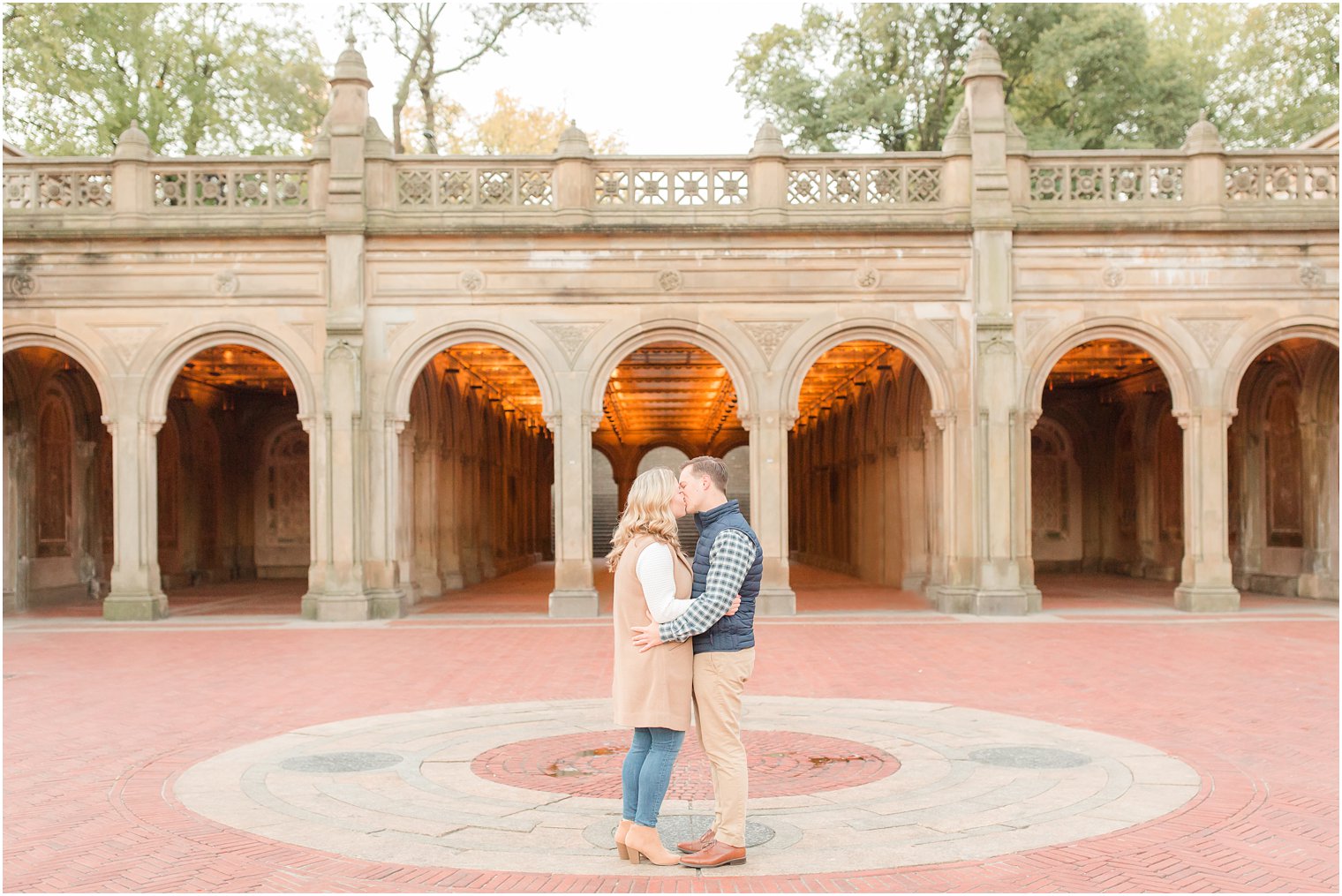 Beautiful fall engagement session at Bethesda Terrace