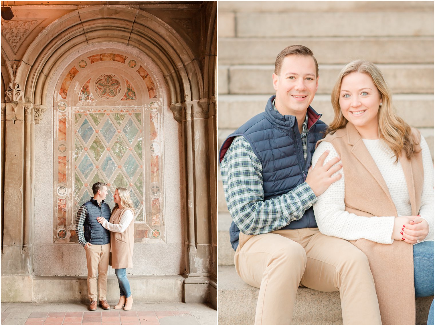 Classic NYC engagement session in Central Park