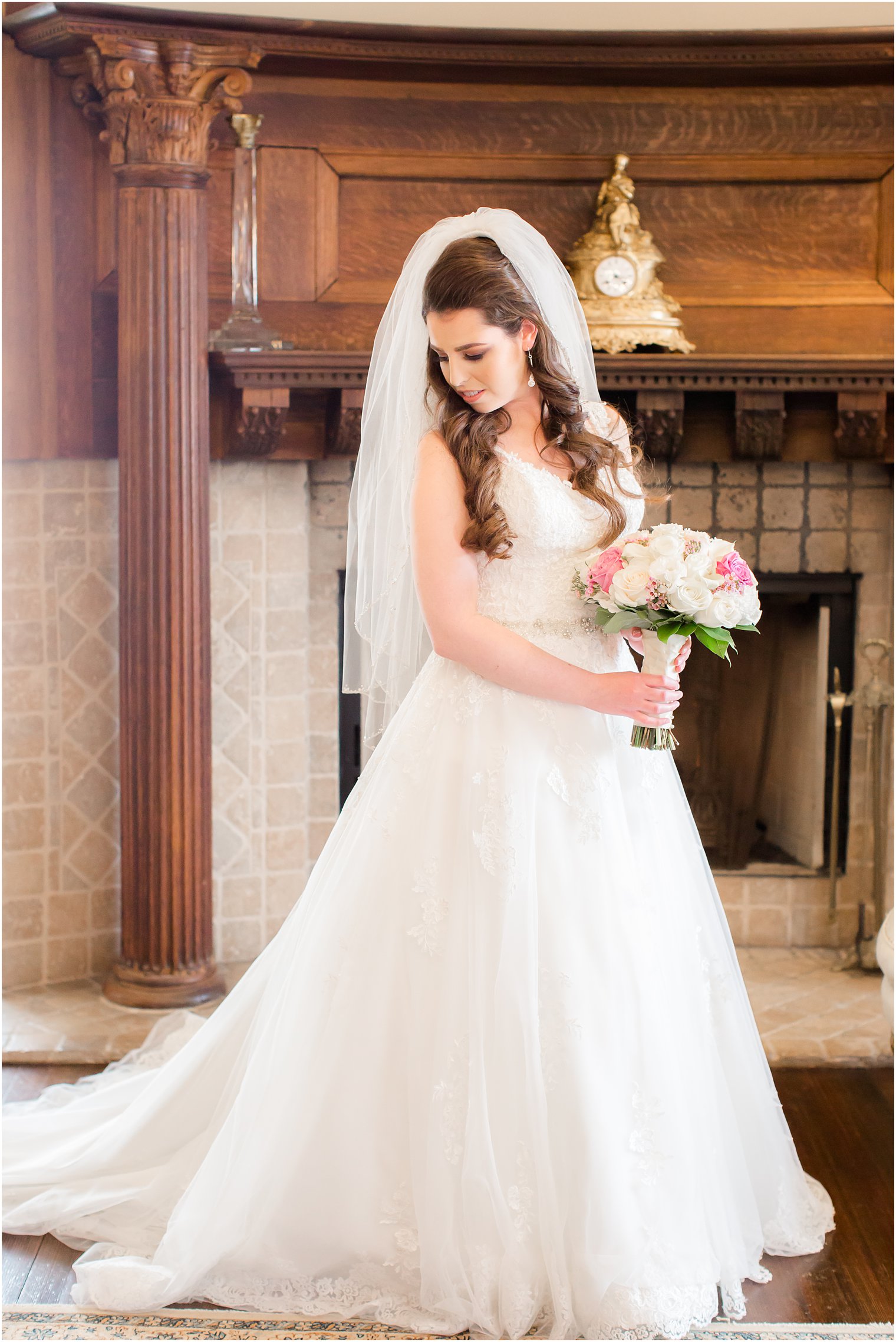 wedding bridal portrait at Park Savoy Estate in Florham Park, NJ