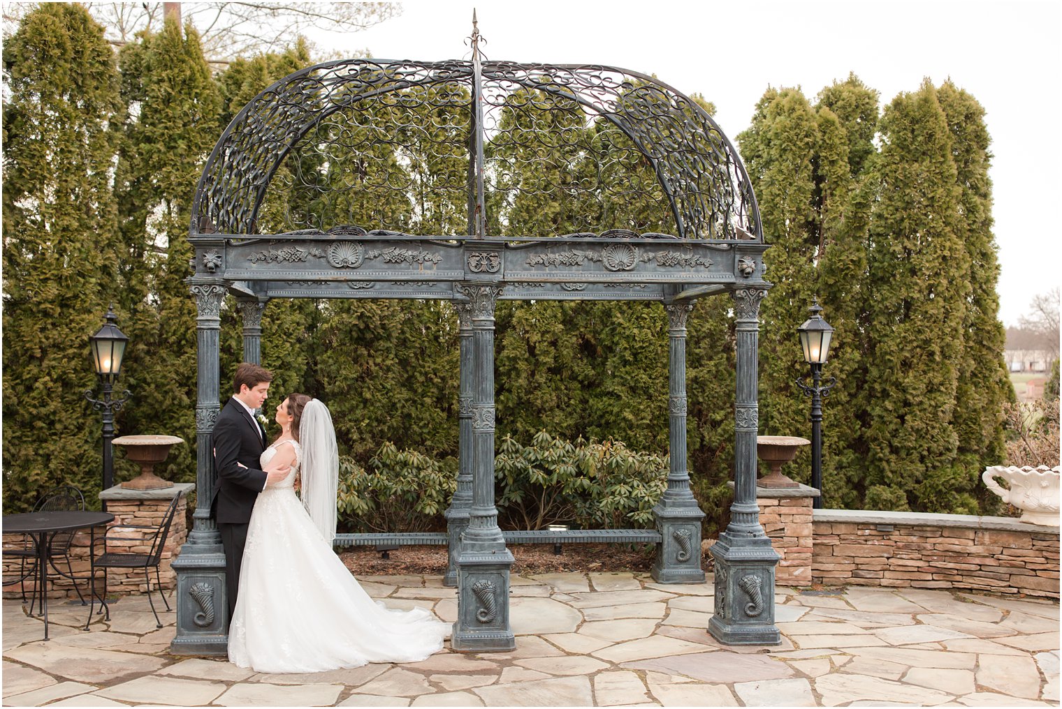 wedding portrait at Park Savoy Estate in Florham Park, NJ