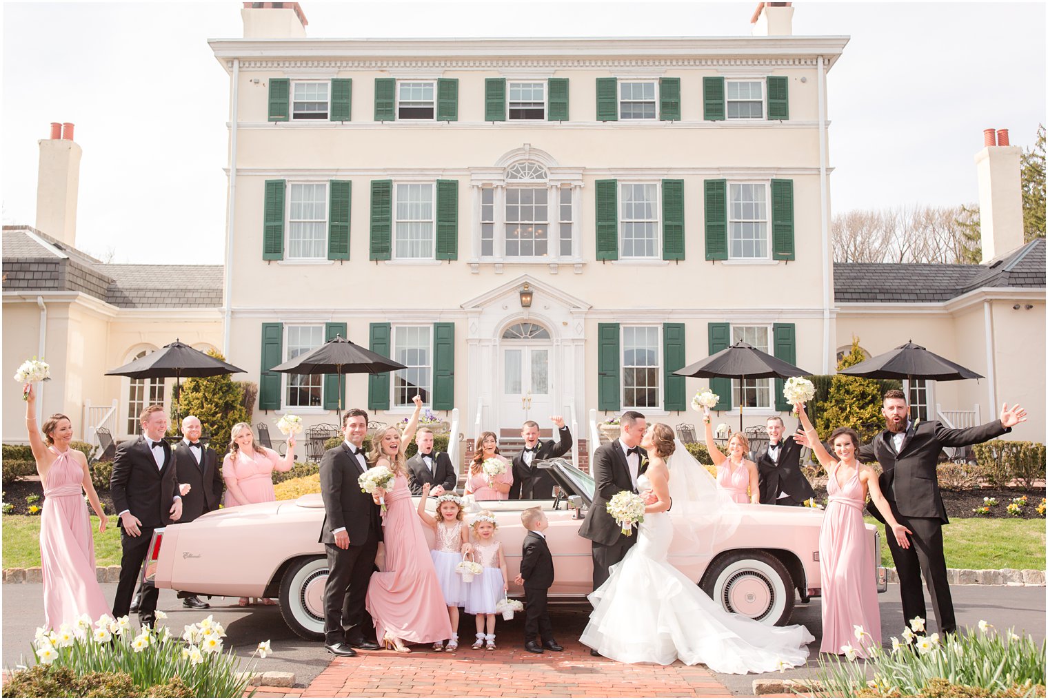 bridal party at Pen Ryn Estate wedding in Bensalem, PA