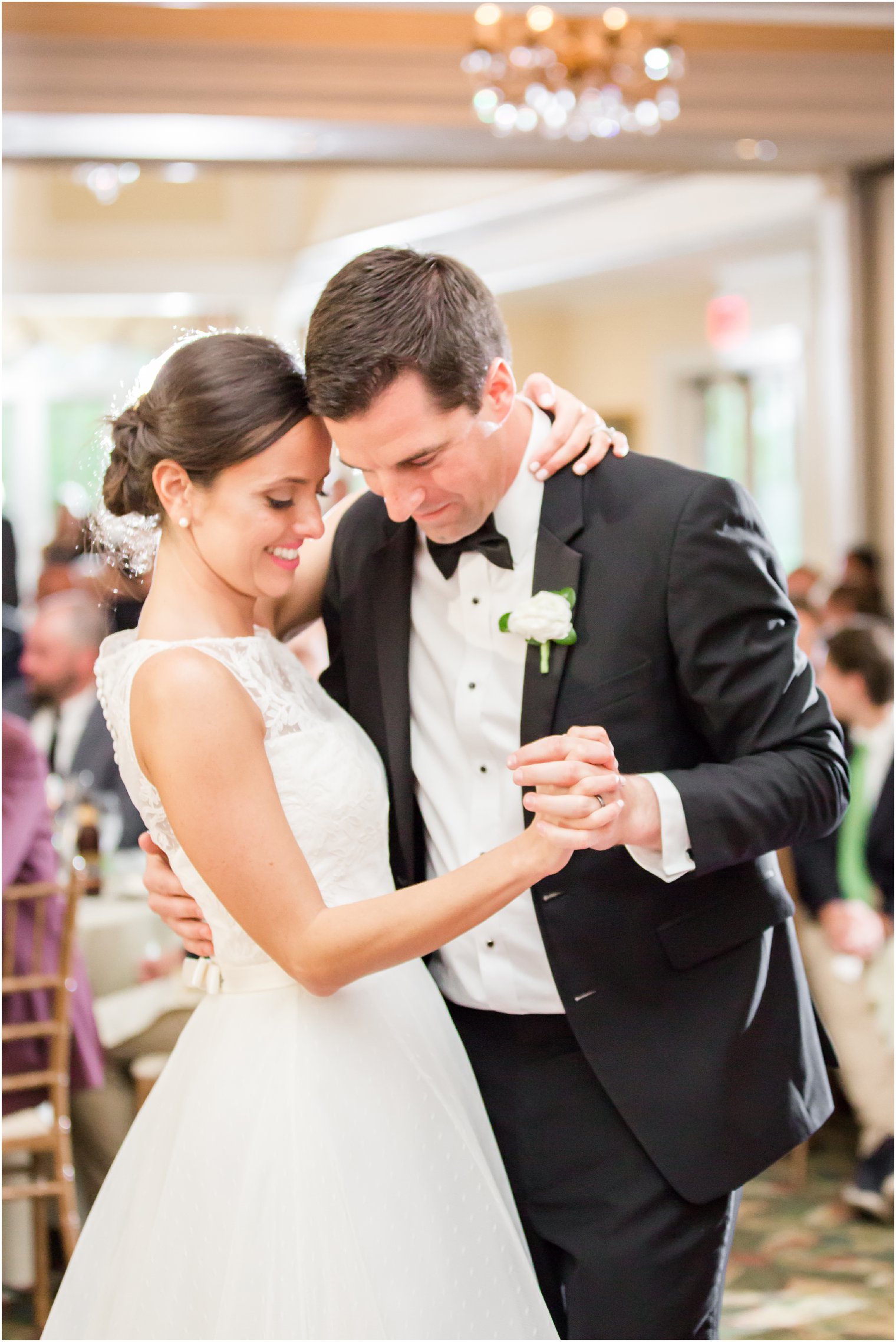 first dance portrait at Divine Park in Spring Lake, NJ