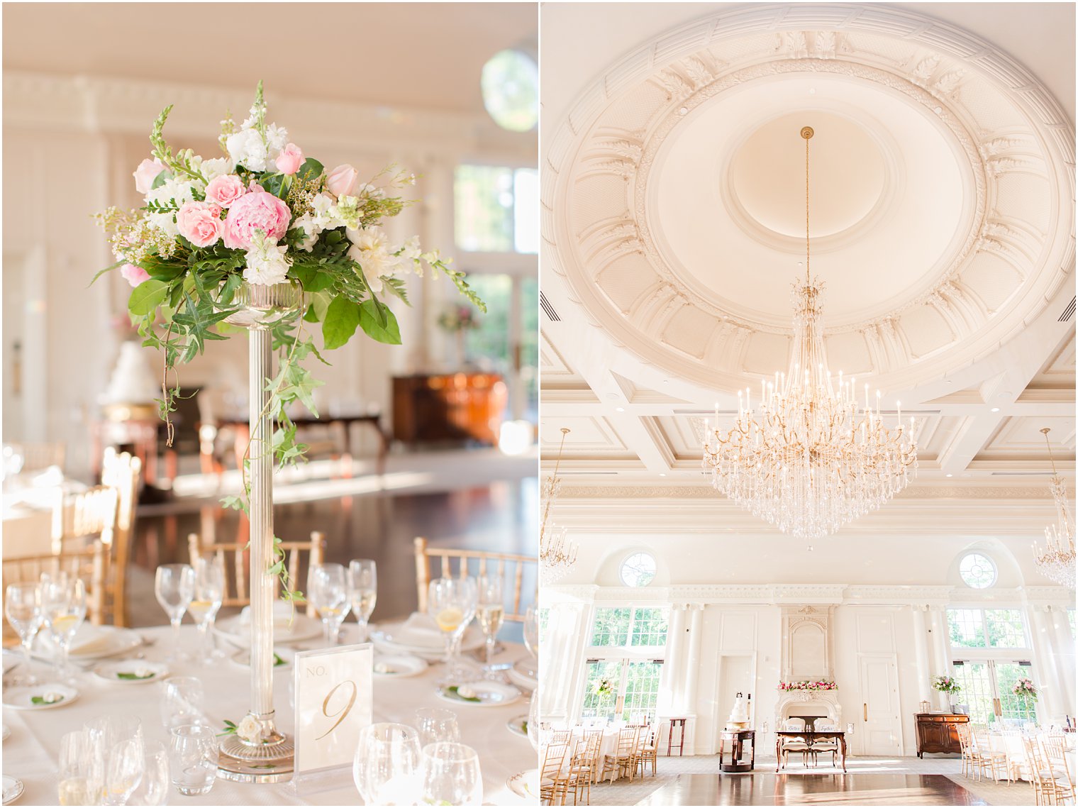 elegant wedding reception at Park Chateau Estate in East Brunswick, NJ