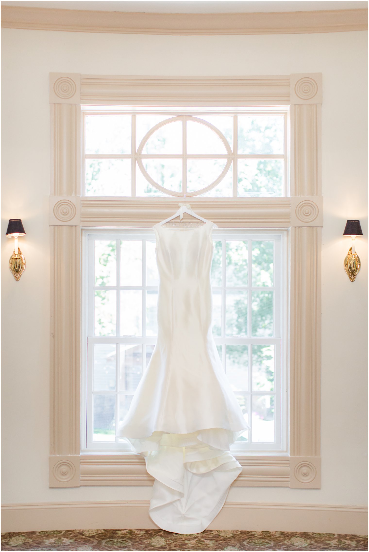 elegant wedding dress at Olde Mill Inn in Basking Ridge, NJ