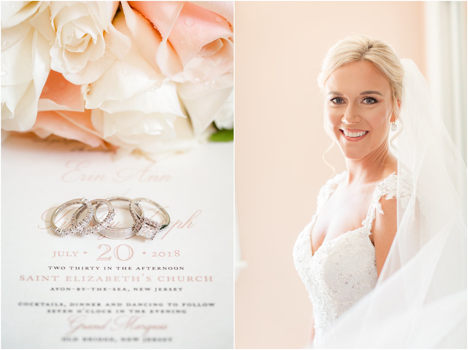 blush toned wedding photos